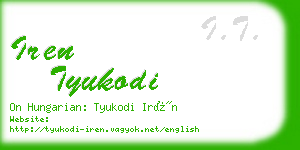 iren tyukodi business card